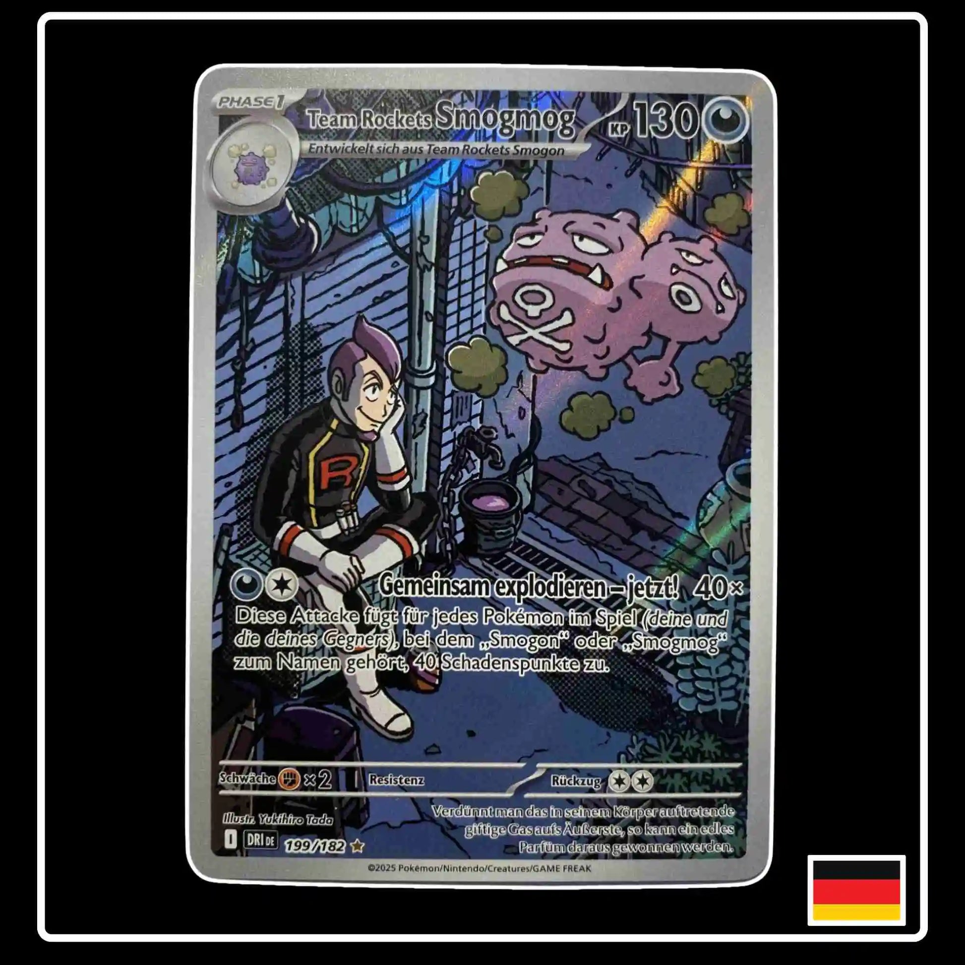 Team Rockets Smogmog Illustration Rare 199/182 Pokemon Ewige Rivalen