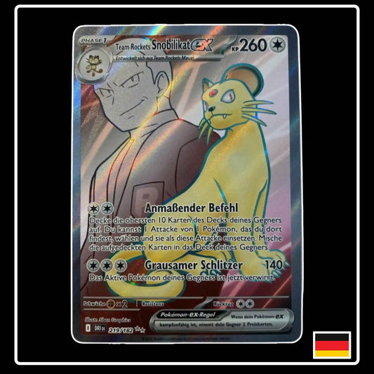 Team Rockets Snobilikat ex Full Art 219/182 Pokemon Ewige Rivalen