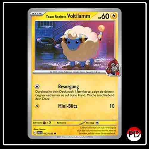 Team Rockets Voltilamm 072/182 Pokemon Ewige Rivalen