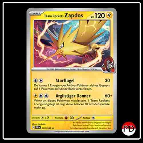 Team Rockets Zapdos 070/182 Pokemon Ewige Rivalen