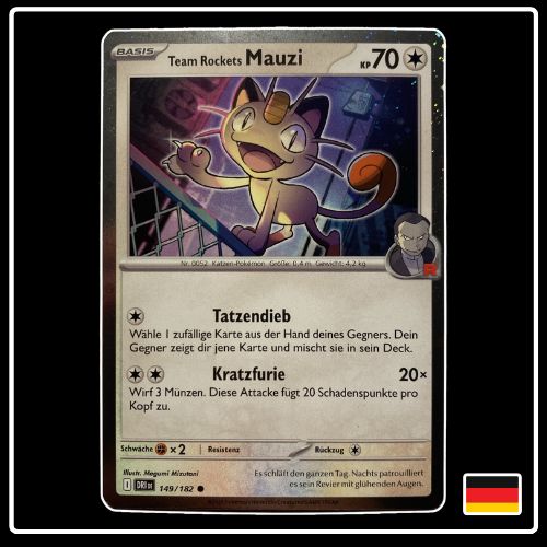 Team Rockets Mauzi 149/182 Cosmic Holo Promo Ewige Rivalen