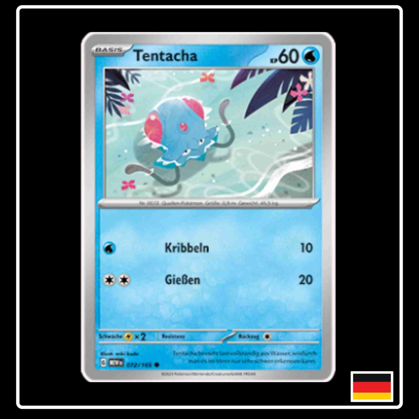 Tentacha 072/165 aus dem Pokemon Set Karmesin & Purpur 151