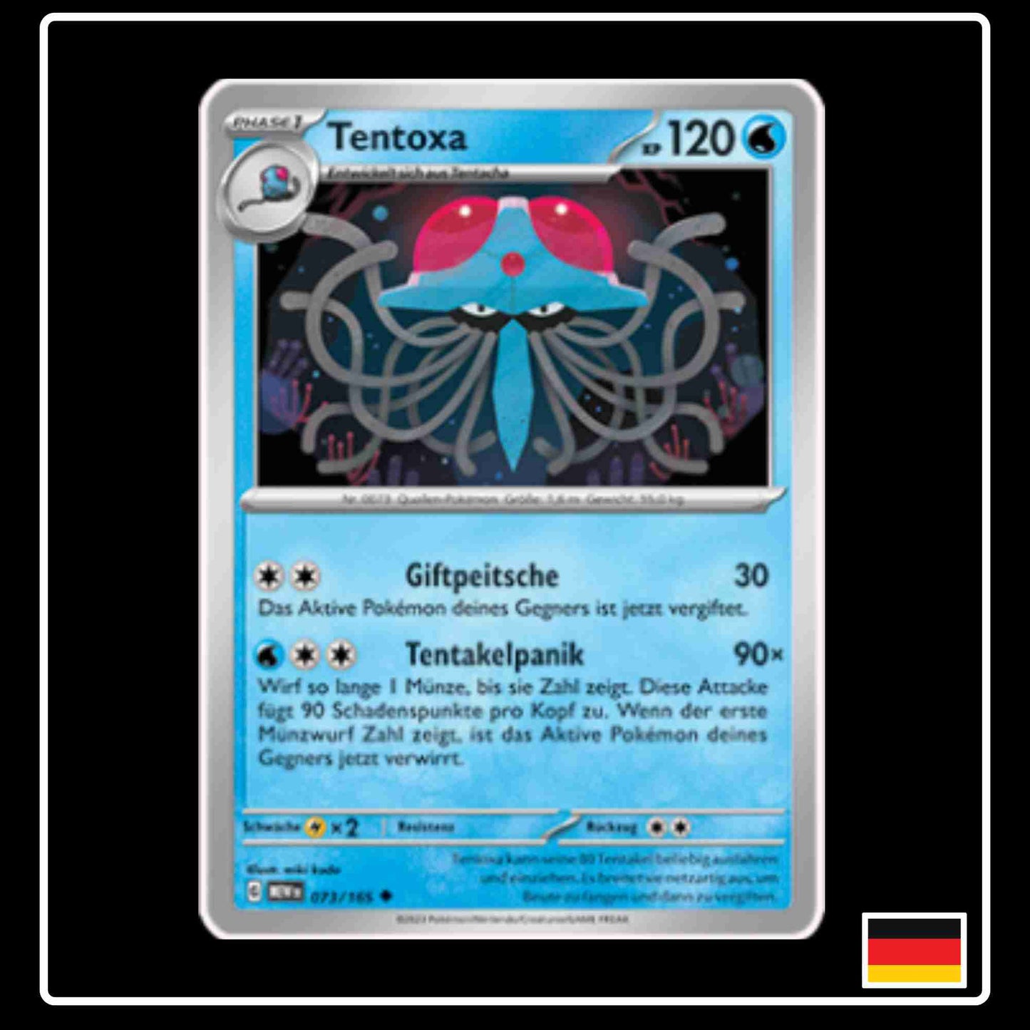 Tentoxa 073/165 aus dem Pokemon Set Karmesin & Purpur 151