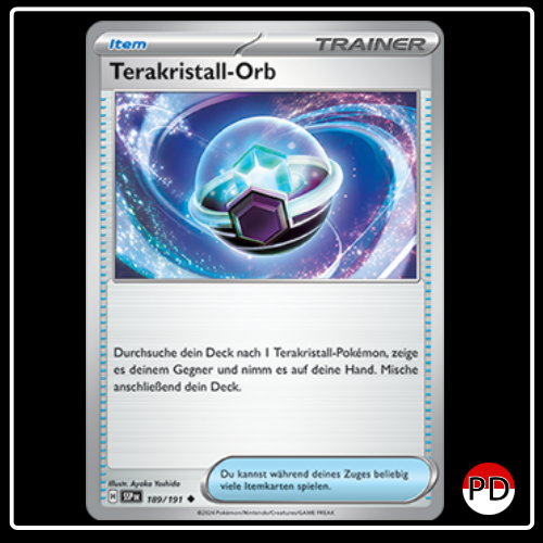 Terakristall-Orb 189/191 Pokemon Stürmische Funken