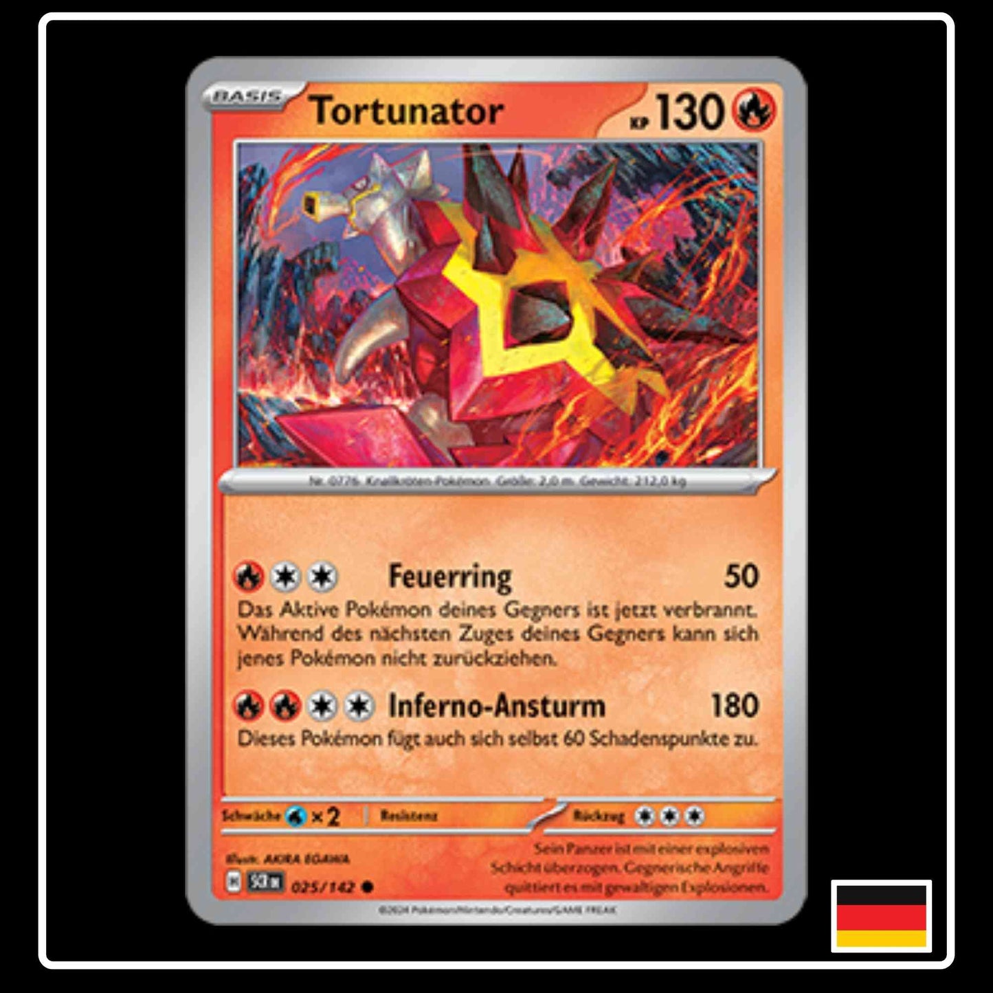 Tortunator 025/142 Pokemon Stellarkrone