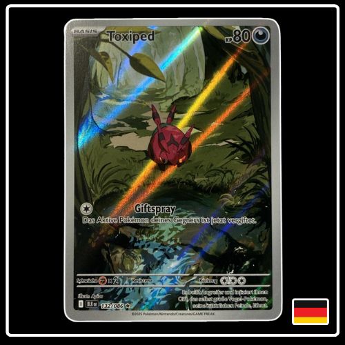 Toxiped Illustration Rare 132/086 Pokemon Schwarze Blitze