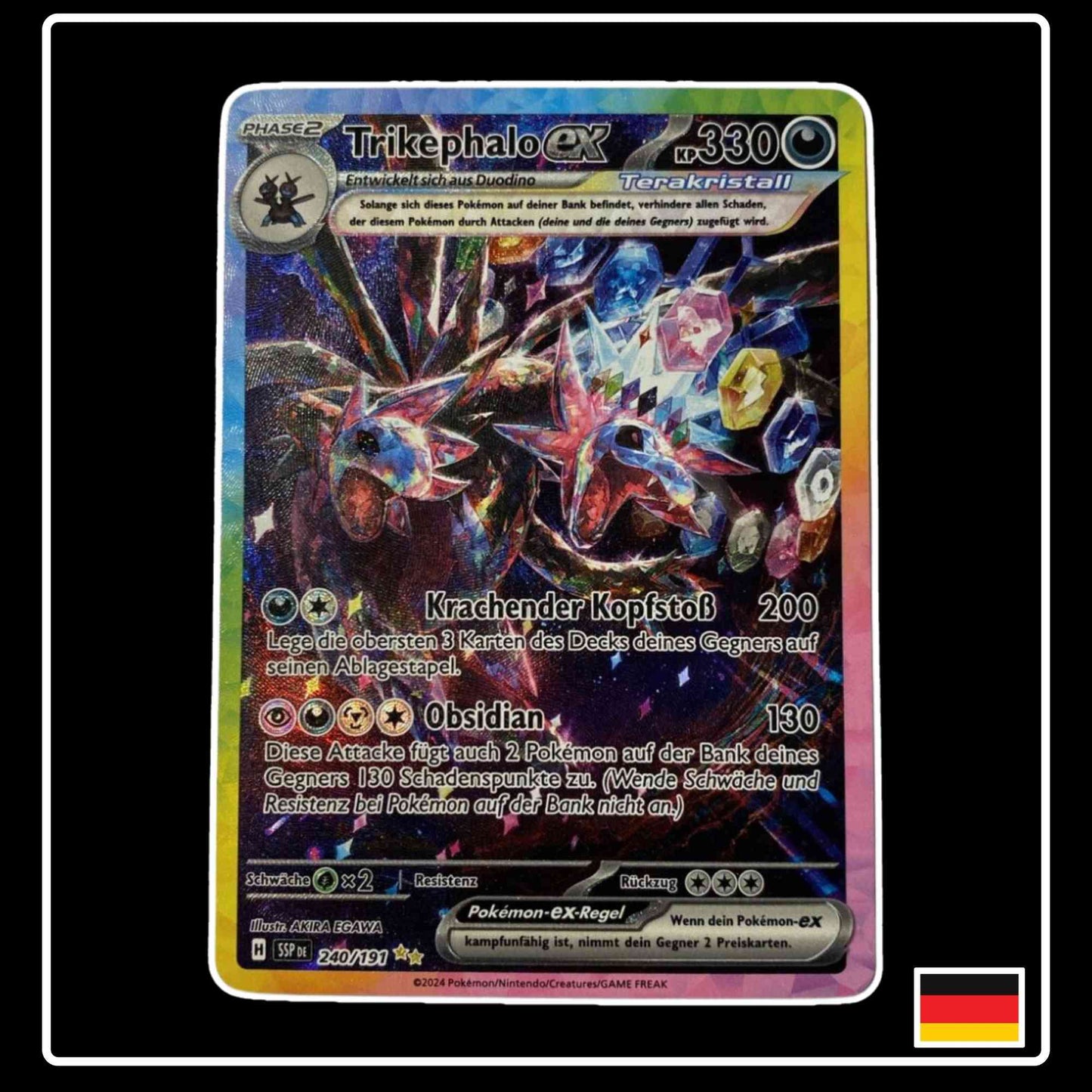 Trikephalo ex SIR 240/191 Pokemon Stürmische Funken