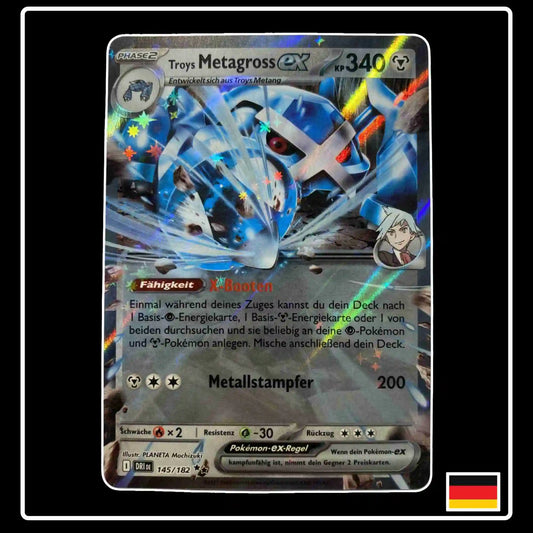 Troys Metagross ex 145/182 Pokemon Ewige Rivalen