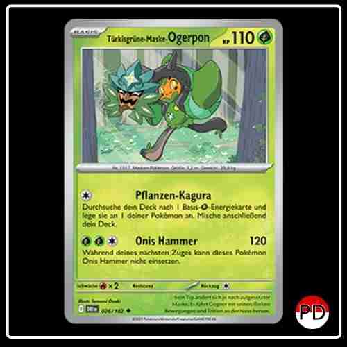 Türkisgrüne-Maske-Ogerpon 026/182 Pokemon Ewige Rivalen