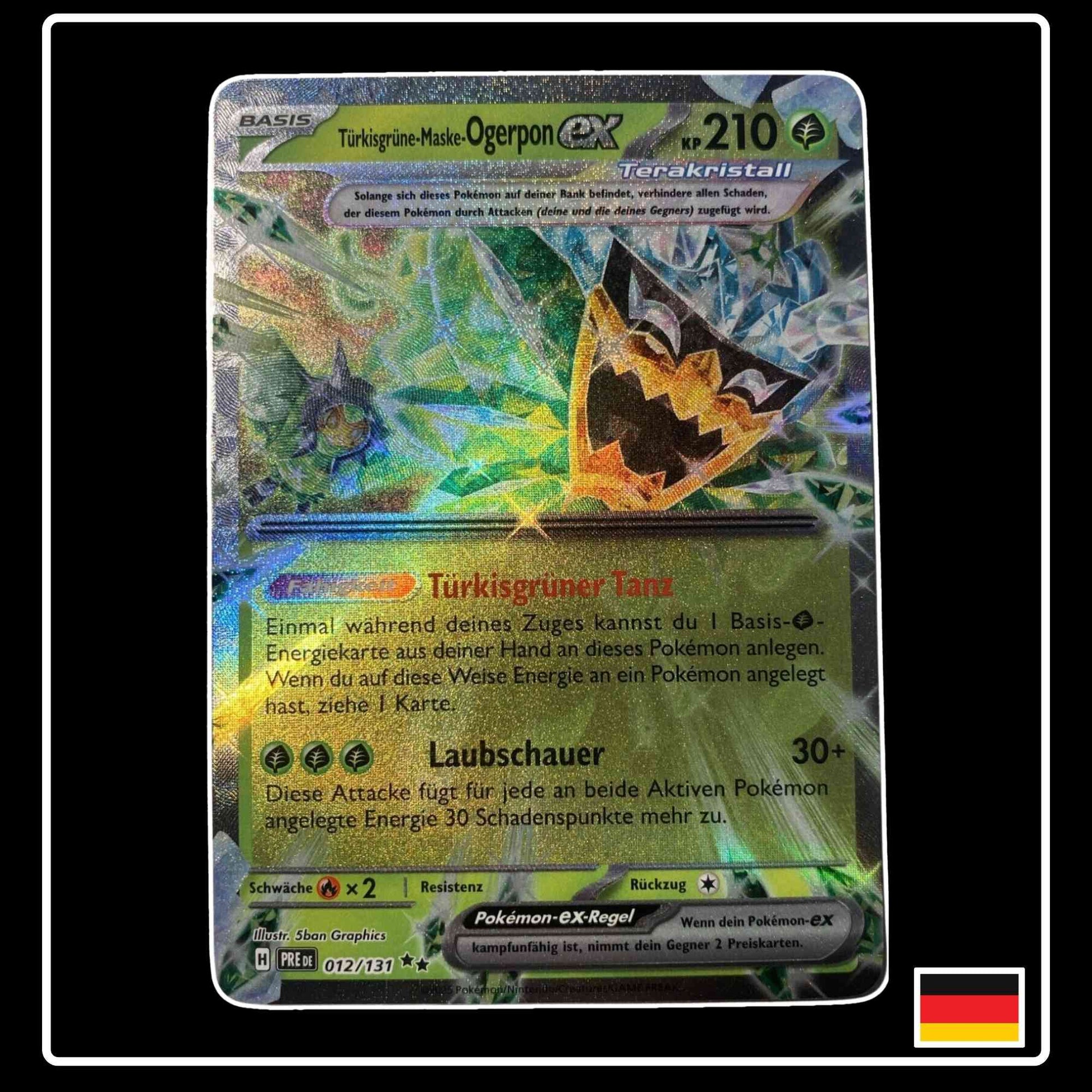Türkisgrüne-Maske-Ogerpon ex 012/131 Pokemon Prismatische Entwicklungen