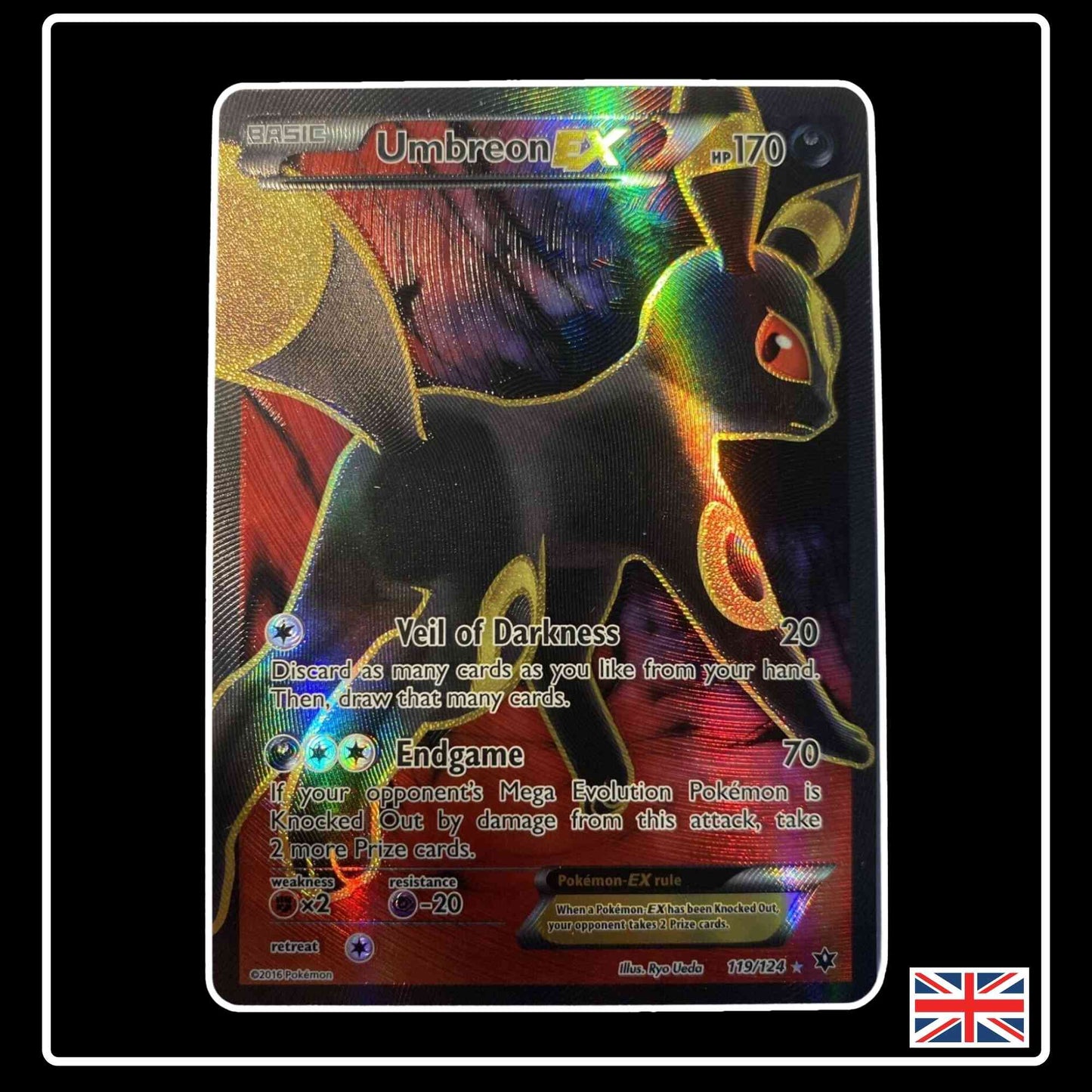 Umbreon EX Full Art 119/124 Pokemon XY Schicksalsschmiede