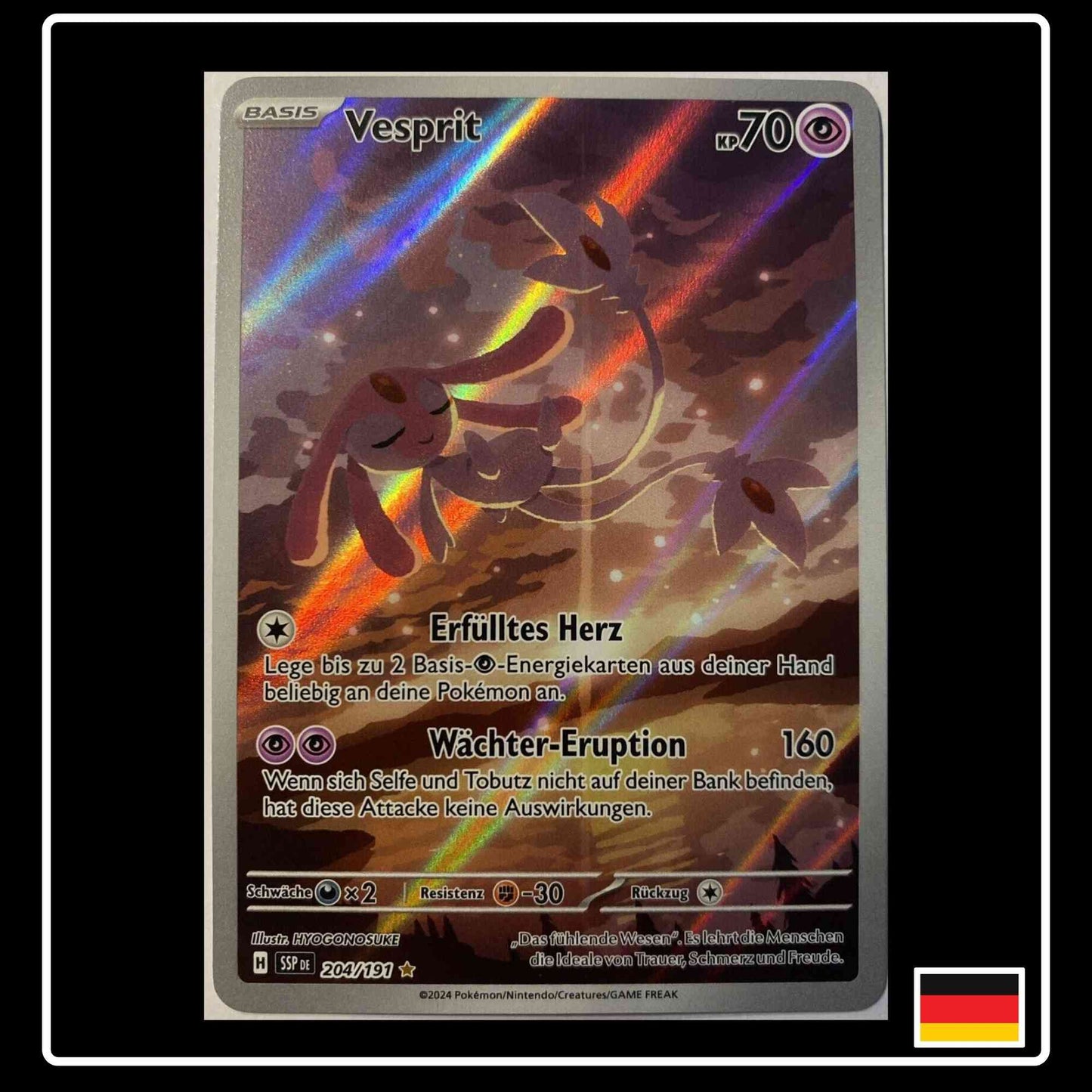 Vesprit Illustration Rare 204/191 Pokemon Stürmische Funken