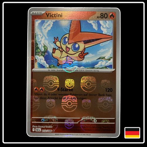 Victini Meisterball 012/086 Pokemon Schwarze Blitze