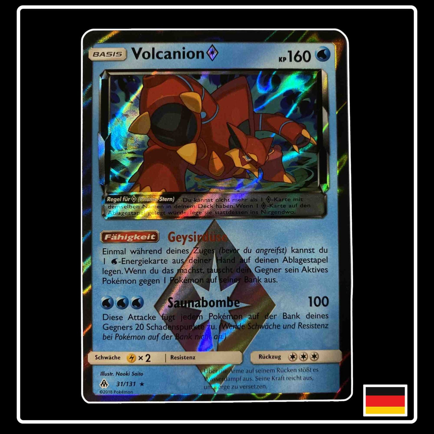 Volcanion Prisma-Stern 31/131 Pokemon Grauen der Lichtfinsternis