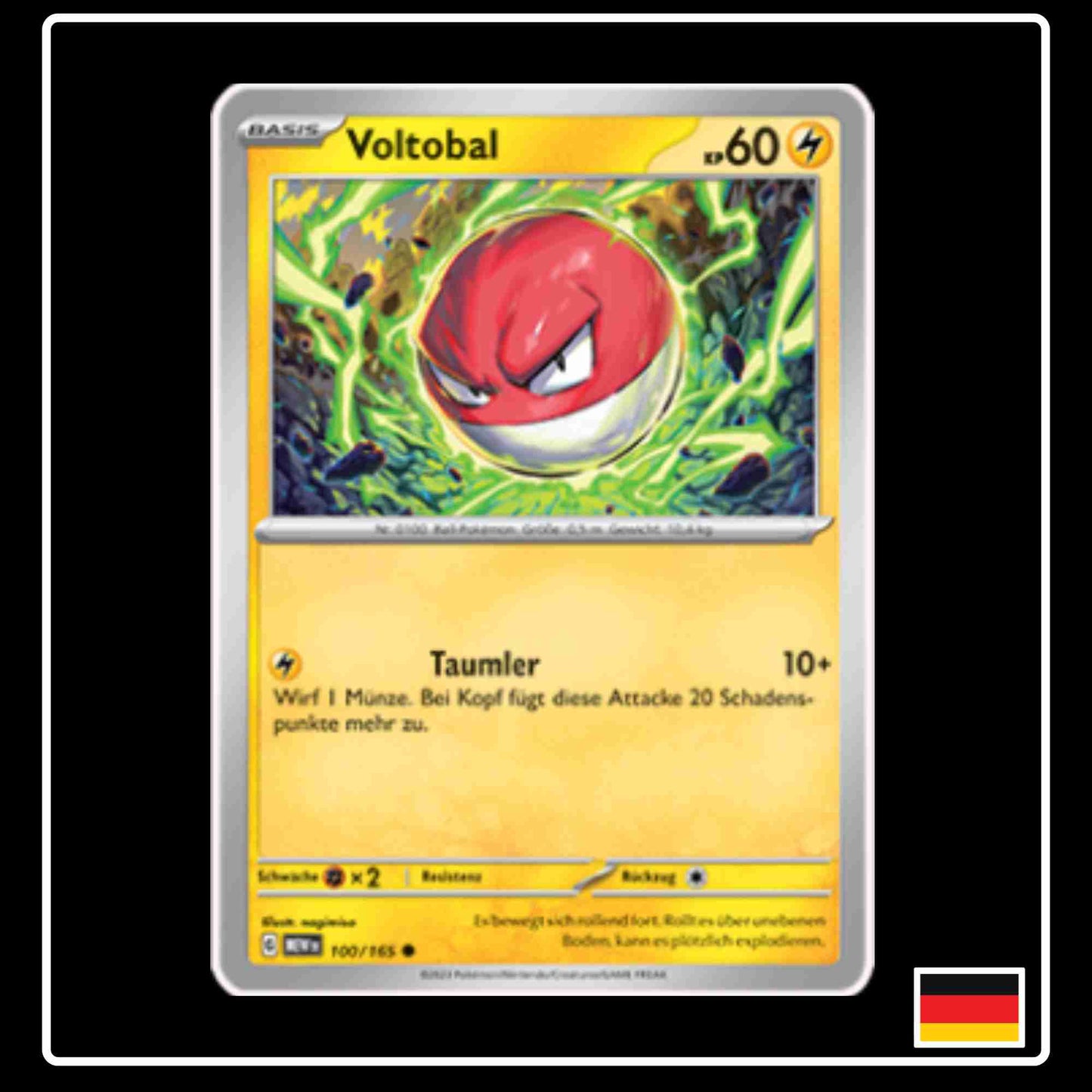 Voltobal 100/165 aus dem Pokemon Set Karmesin & Purpur 151