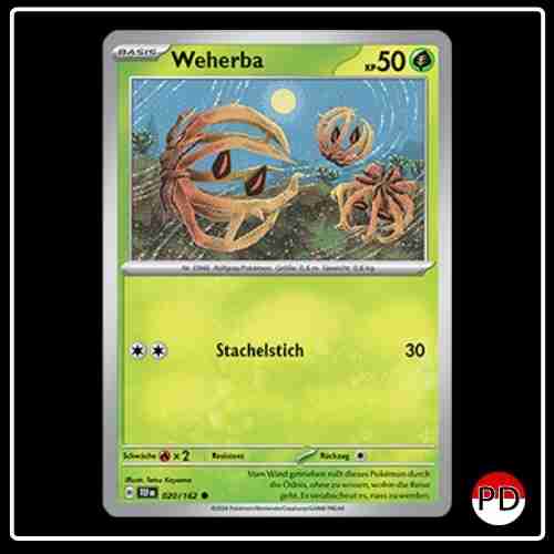 Weherba 020/162 Pokemon Gewalten der Zeit