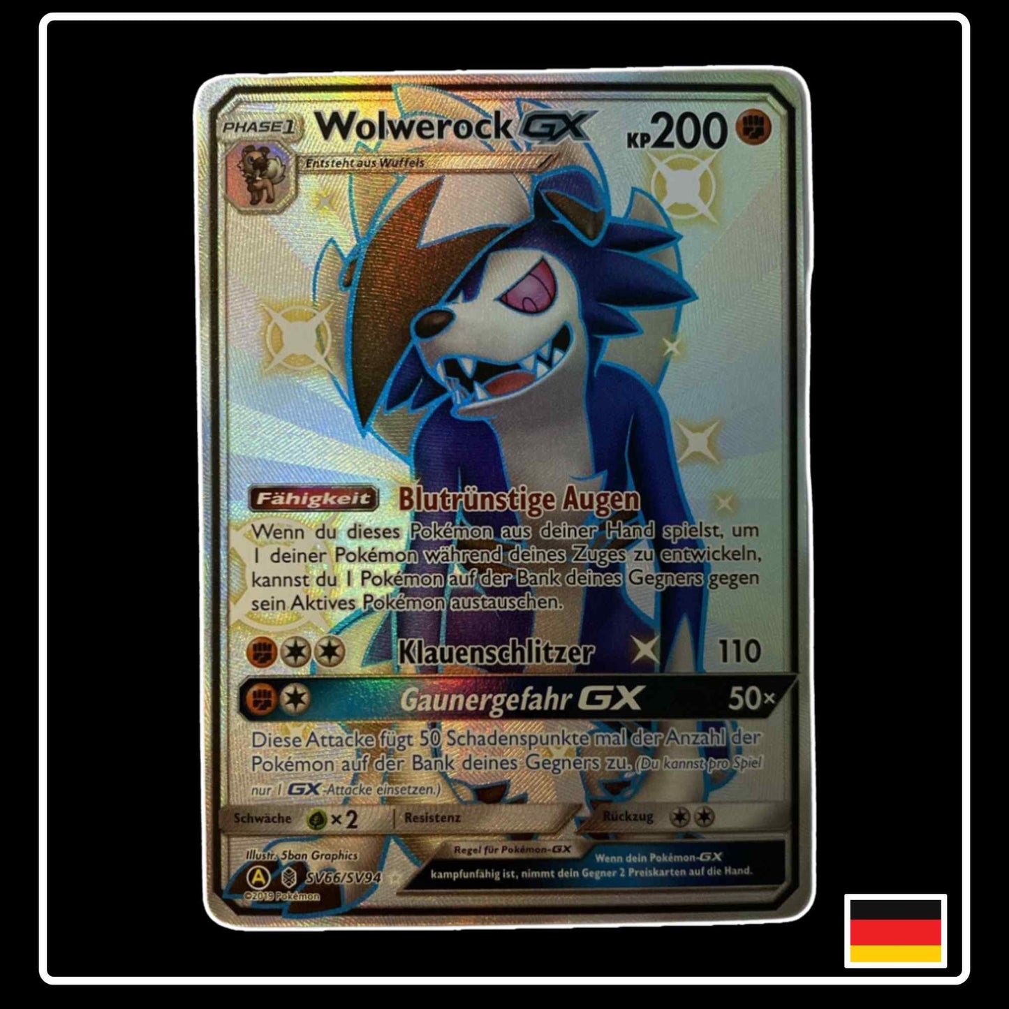 Wolwerock GX Shiny SV66/SV94 Verborgenes Schicksal