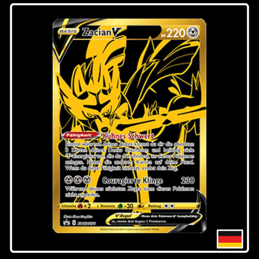 Zacian GOLD SWSH076 Pokemon Black Star Promo