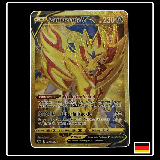 Zamazenta V GOLD Deutsch 212/202 Schwert & Schild