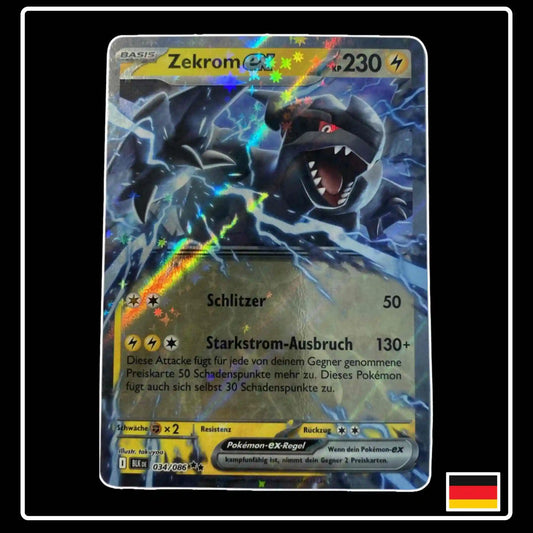 Zekrom ex 034/086 Pokemon Schwarze Blitze