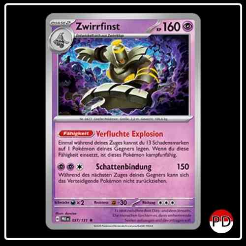 Zwirrfinst 037/131 Pokemon Prismatische Entwicklungen