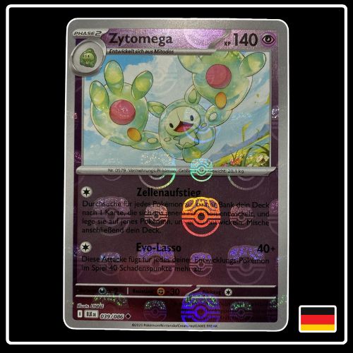 Zytomega Meisterball 039/086 Pokemon Schwarze Blitze