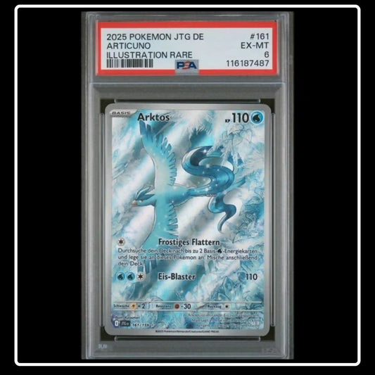 Arktos Illustration Rare 161/159 Pokemon Reisegefährten PSA 6