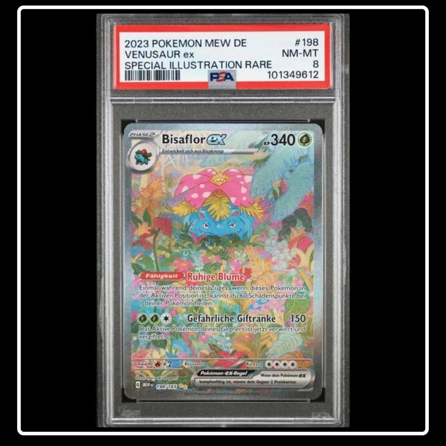 Bisaflor ex Special Illustration Rare 198/165 Pokemon 151 PSA 8