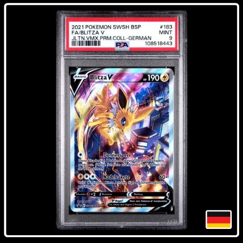Blitza V Alternative Art SWSH183 Pokemon SWSH PSA 9