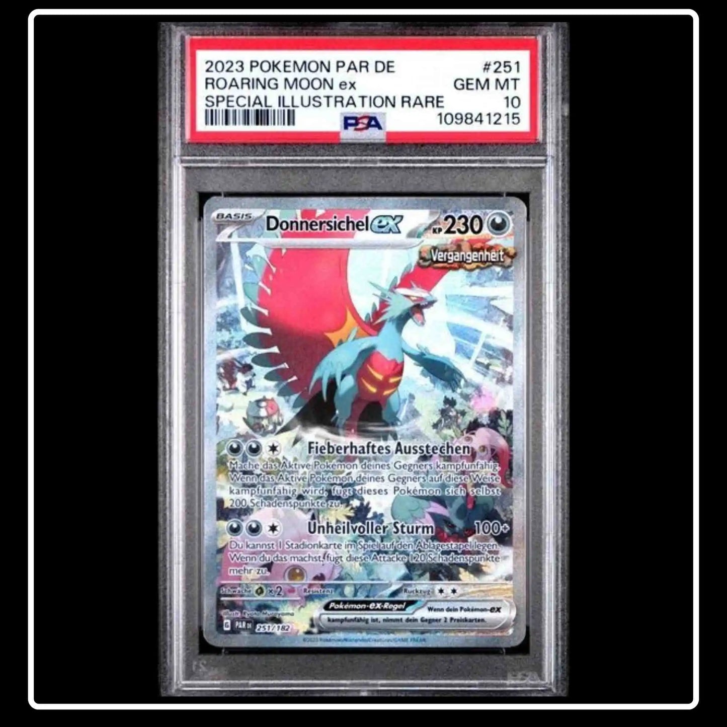 Donnersichel ex SIR 251/182 Pokemon Paradox Rift PSA 10