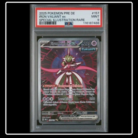 Eisenkrieger ex SIR 157/131 Pokemon Prismatische Entwicklungen PSA 9