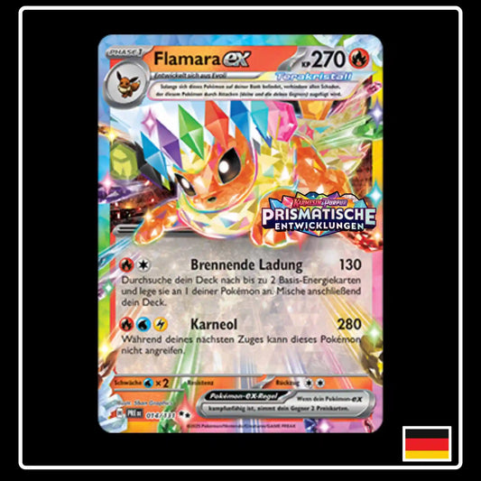 Flamara ex 014/131 STAMP Promo Prismatische Entwicklungen (Sealed)