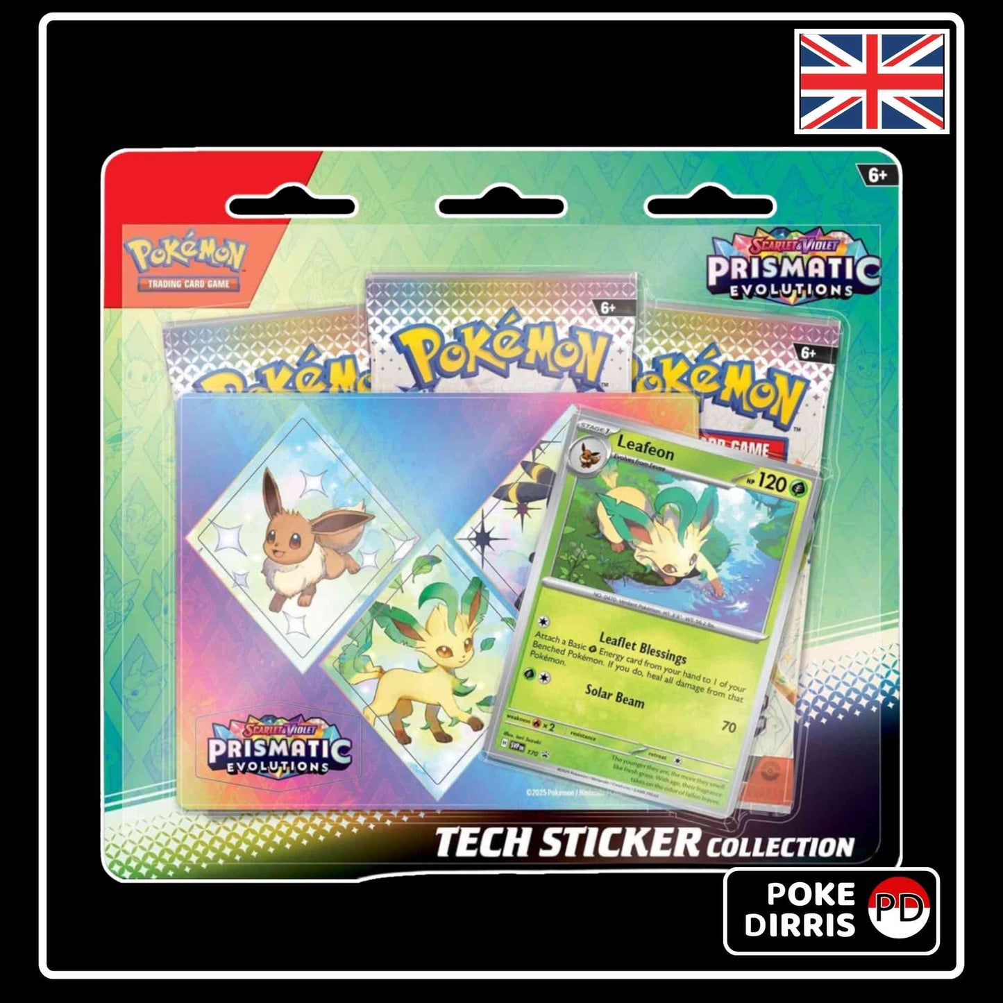Pokemon Prismatic Evolutions Tech Sticker Collection (EN)
