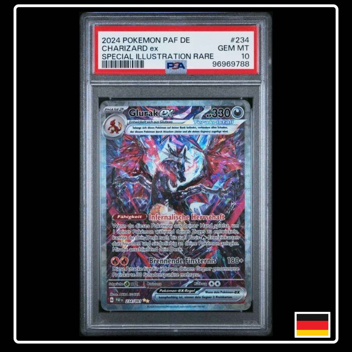 Glurak ex SIR 234/091 Pokemon Paldeas Schicksale PSA10