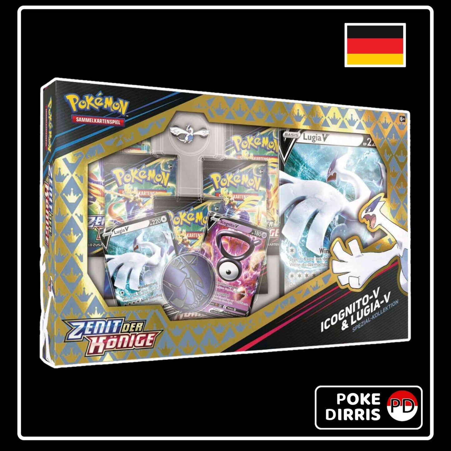 Pokemon Zenit der Könige Spezial-Kollektion Icognito V & Lugia V