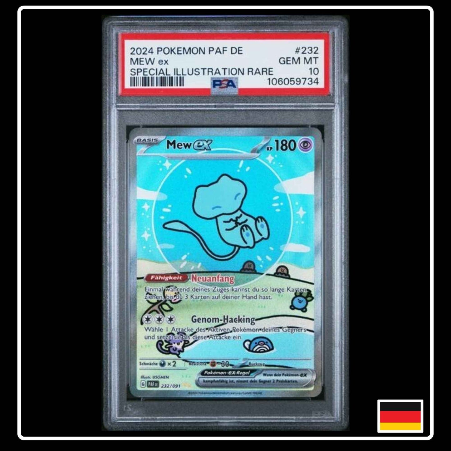 Mew ex Special Illustration Rare Pokemon Paldeas Schicksale PSA 10