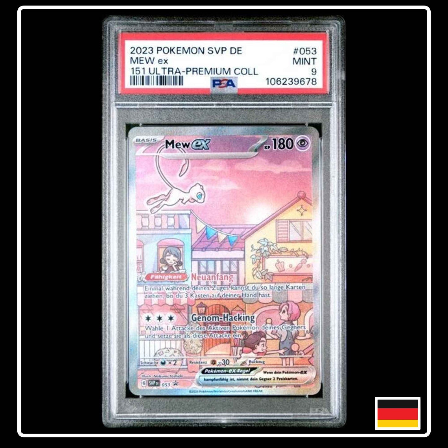 Mew ex SIR Ultra Premium Kollektion Pokemon 151 PSA 9