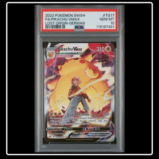 Pikachu VMAX TG17/TG30 Pokemon Verlorener Ursprung PSA 10