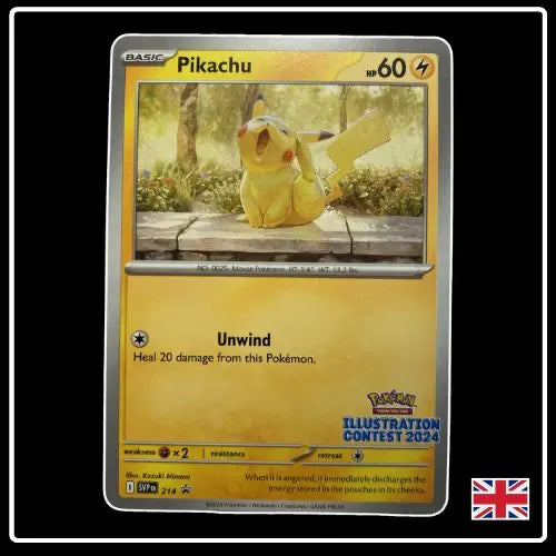Pikachu SVP EN 214 Illustration Contest 2024 Pokemon SV Black Star Promo