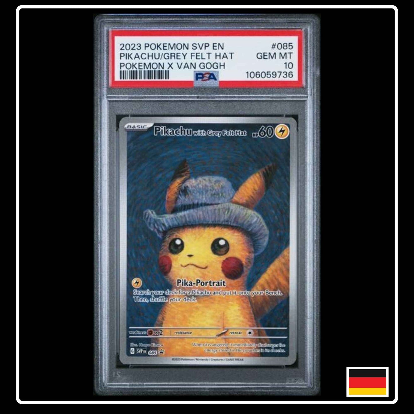 Pikachu van Gogh Pokemon Promo PSA 10