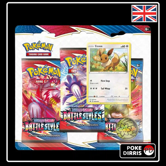 Pokemon Battle Styles 3-Pack Blister Eevee (EN)