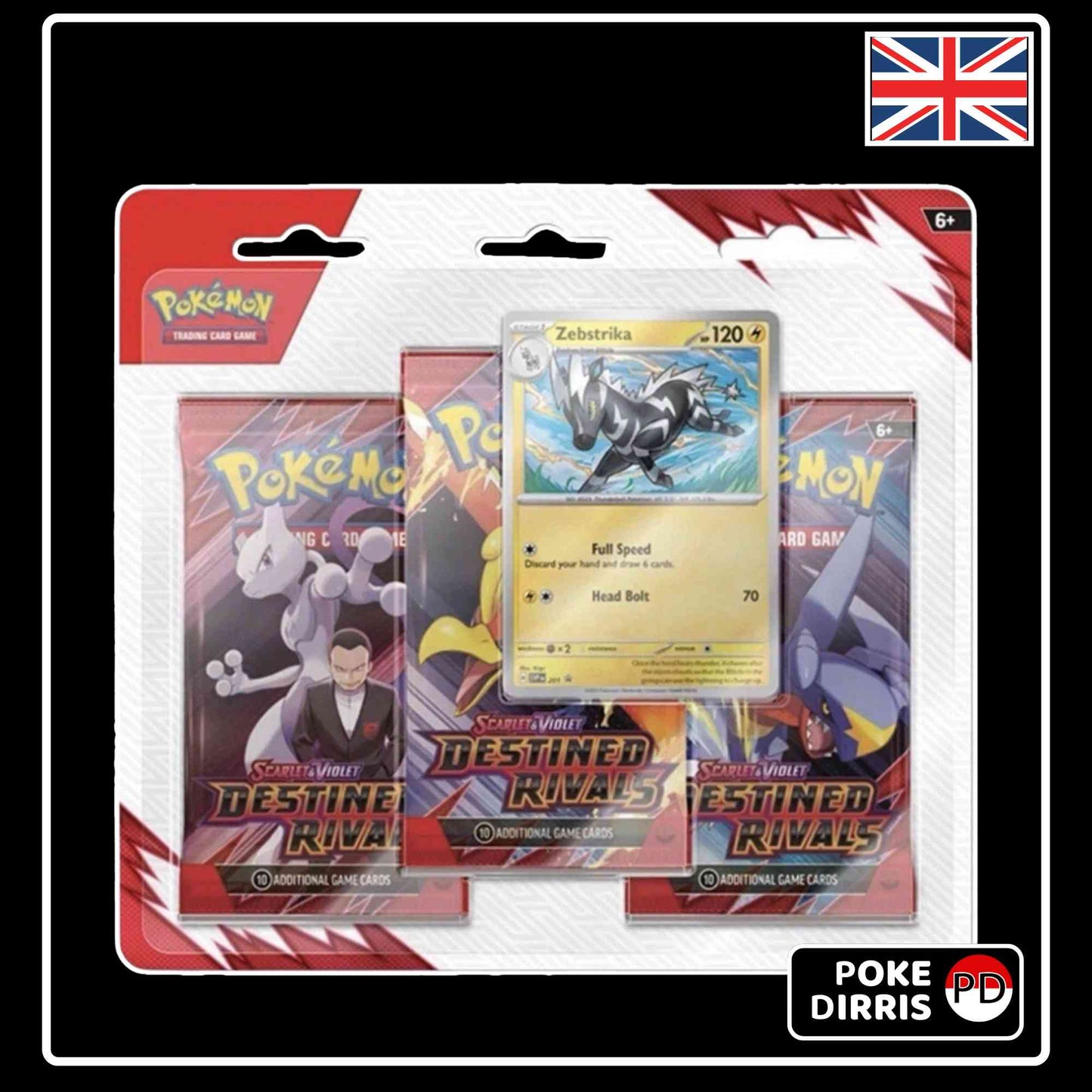 Pokemon Destined Rivals Blister Zebstrika