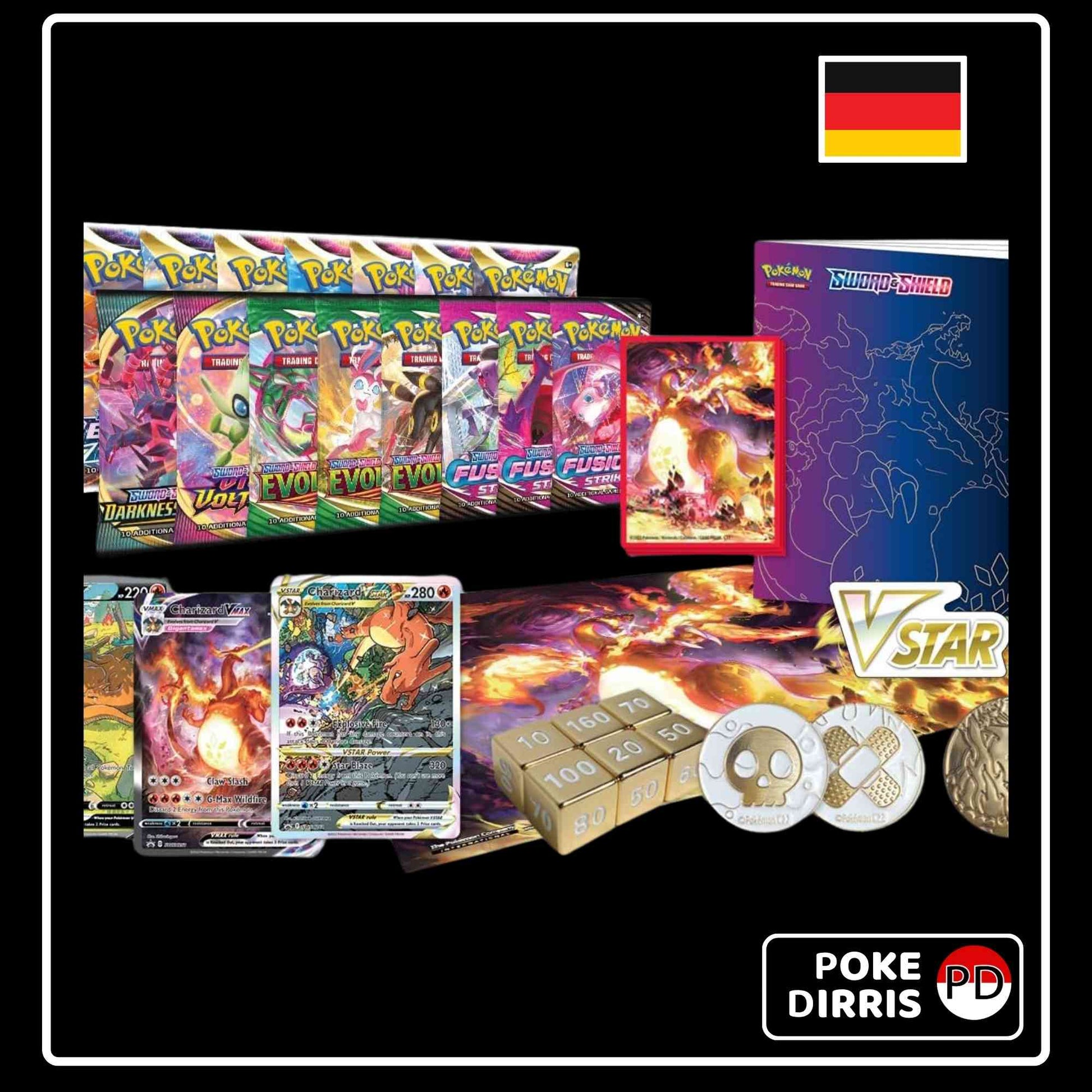 Pokemon Schwert & Schild Glurak Ultra Premium Kollektion