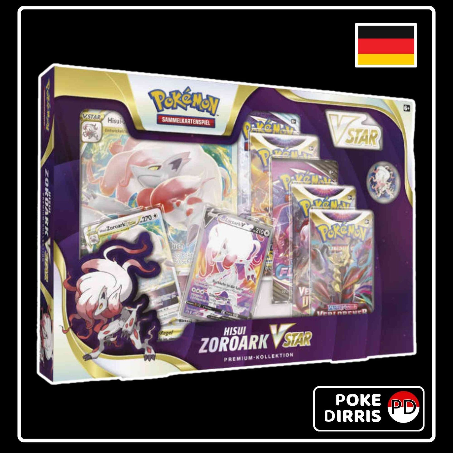 Pokémon TCG: Hisui-Zoroark VStar - Premium Kollektion (DE)