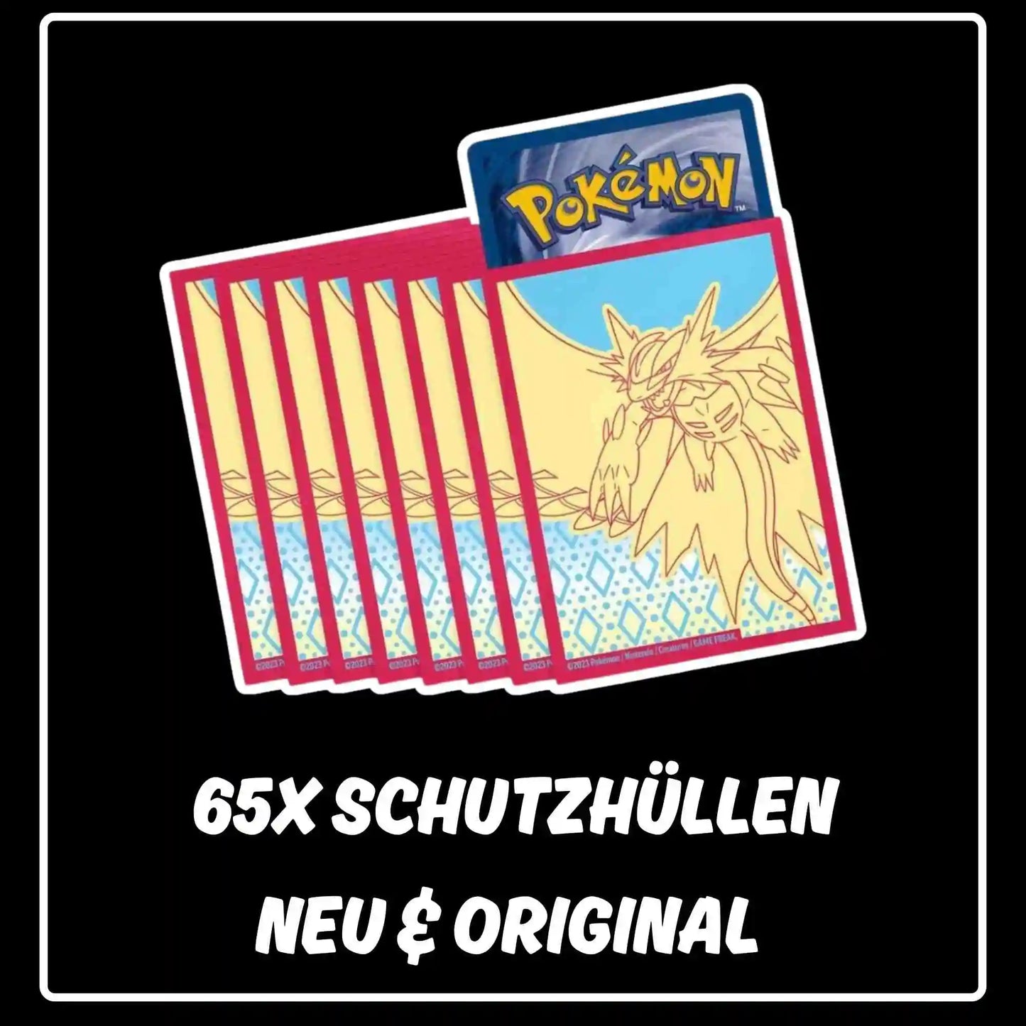 Pokemon Paradox Rift Donnersichel Schutzhüllen Top Trainer Box