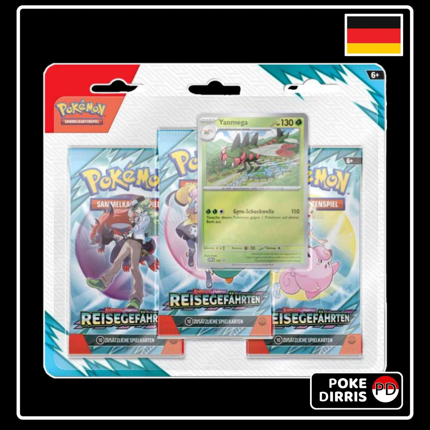 Pokemon Reisegefährten 3-Pack Blister Irokex & Yanmega (DE)