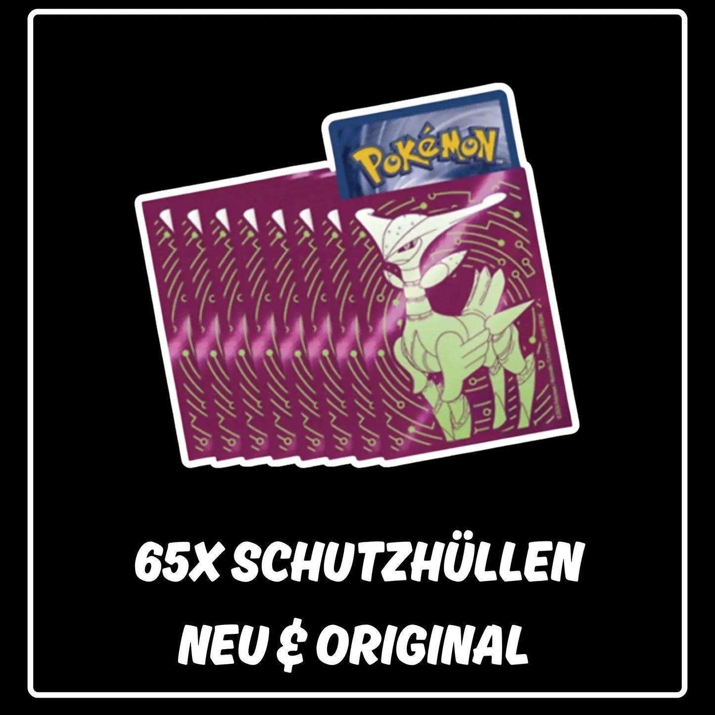 Pokemon Schutzhüllen Eisenblatt Gewalten der Zeit Top Trainer Box