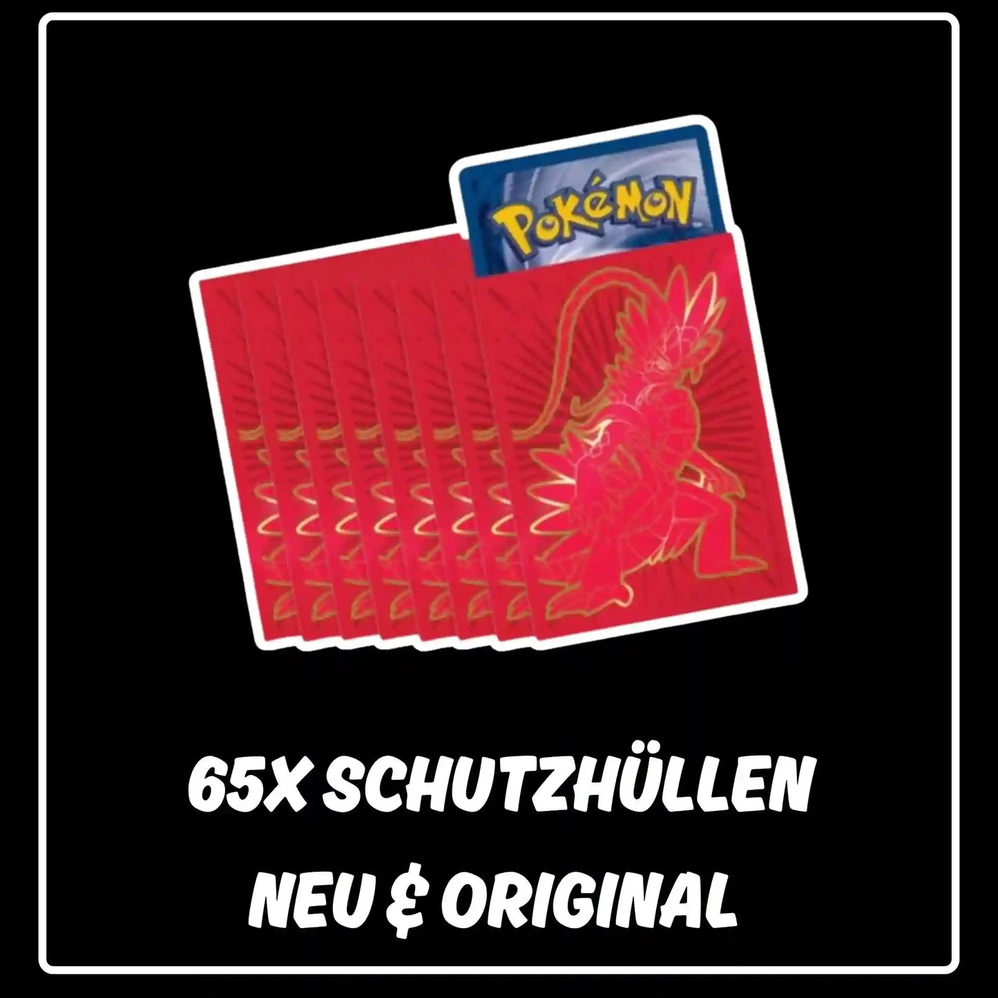 Koraidon Pokemon Schutzhüllen Karmesin & Purpur Top Trainer Box