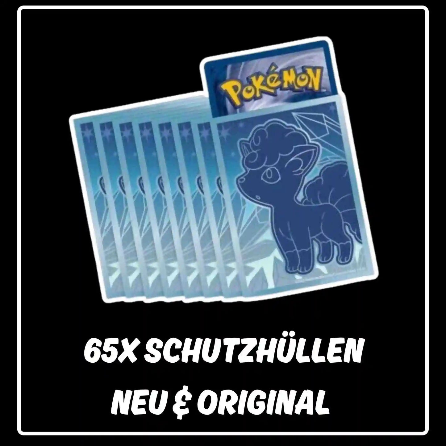 Silberne Sturmwinde Schutzhüllen Pokemon Top Trainer Box