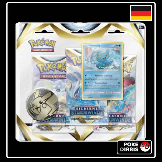 Pokemon Silberne Sturmwinde 3-Pack Blister Togetic & Manaphy (DE)